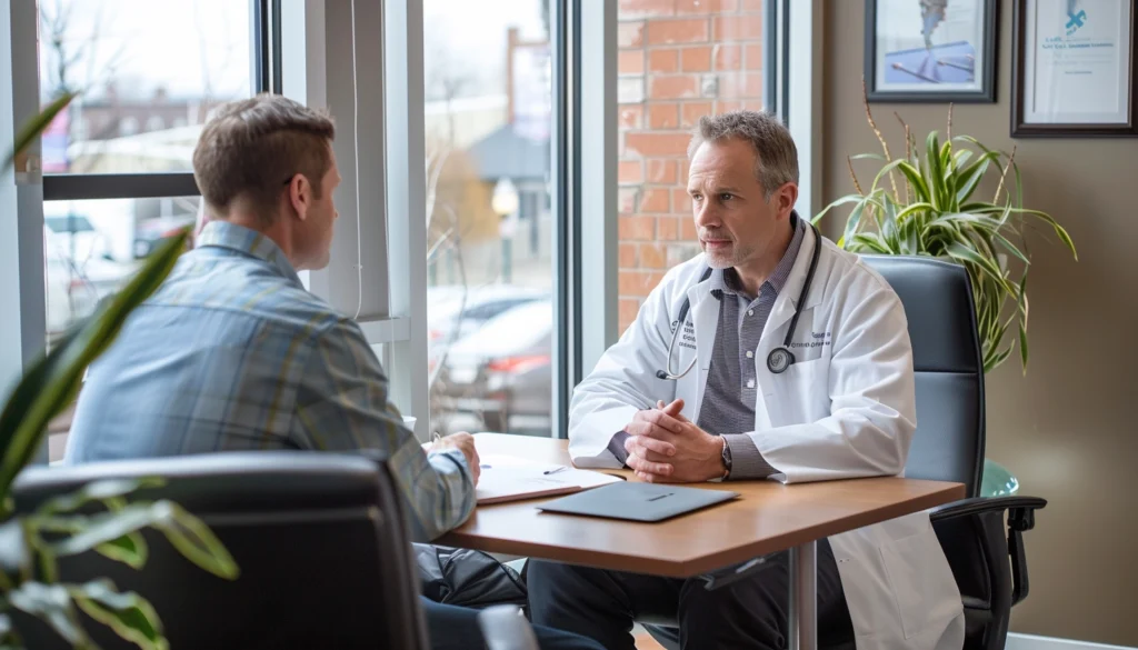 Healthcare team meeting
